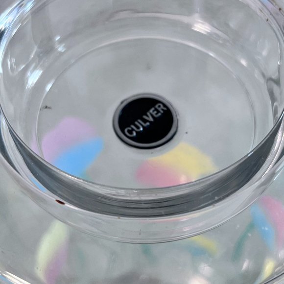 Set of Culver Tulip Acrylic Serving Tray Pitcher Tumblers - Picture 5 of 10